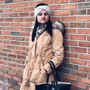 Crochet twisted headband